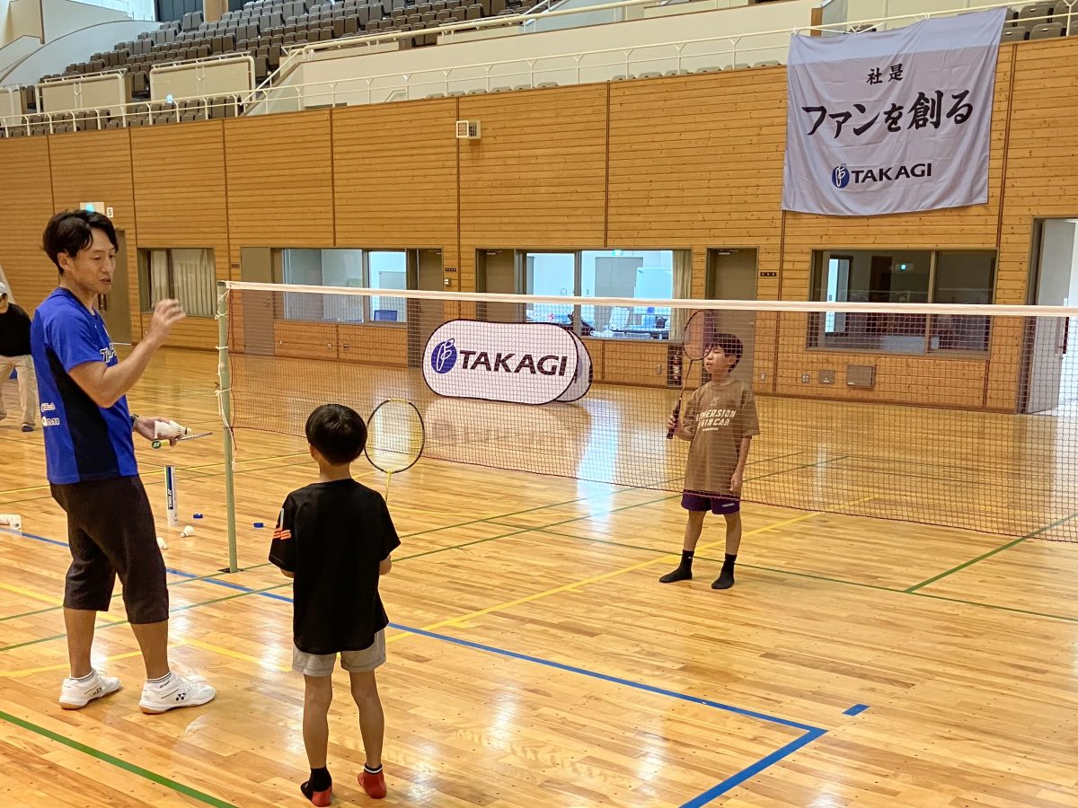 バドミントン体験コーナー